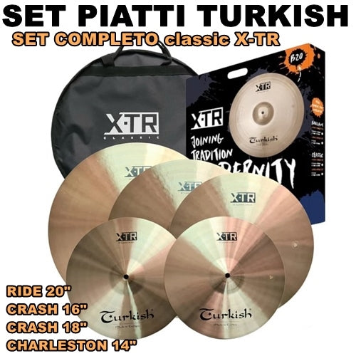 Turkish set piatti Classic X-TR 4 pz. set esteso