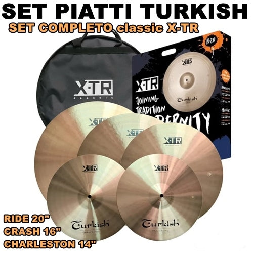 Turkish set piatti X-TR Classic 14″, 16″, 20″